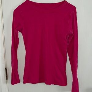 Women's Pink Long Sleeve Top